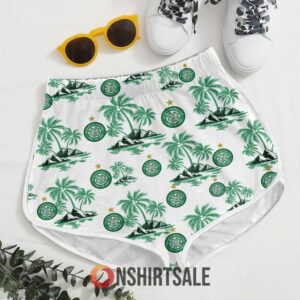 Celtic FC SPFL Hawaiian Shirt And Shorts Set Tropical Football Outfit For Fans 3