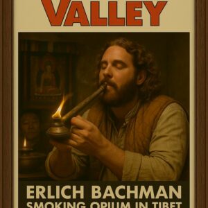 Erlich Bachman Opium Smoking Poster, Vintage Style HBO Silicon Valley Wall Art Print