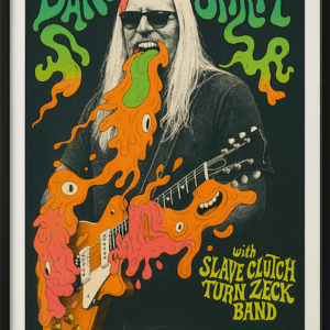 Psychedelic Rock Concert Poster, Dano Spirit Live at Metro Chicago