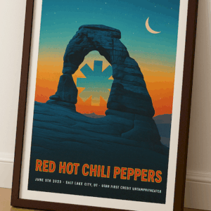 Red Hot Chili Peppers Utah Concert Poster 2