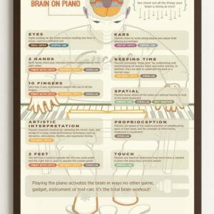 This Is Your Brain on Piano Poster, Educational Music And Neuroscience Wall Art