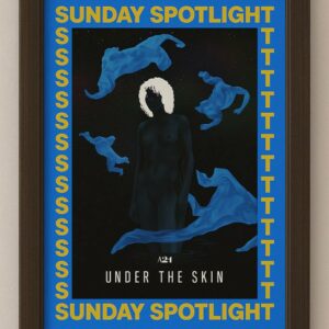 Under the Skin Framed Art Print, A24 Sunday Spotlight Sci-Fi Poster