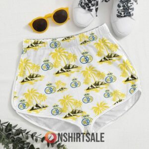 Union Saint Gilloise Hawaiian Shirt and Shorts Set Tropical Soccer 3