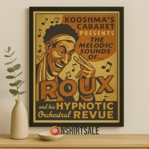Vintage Jazz Cabaret Poster Roux Hypnotic Orchestral Revue Wall Art 2