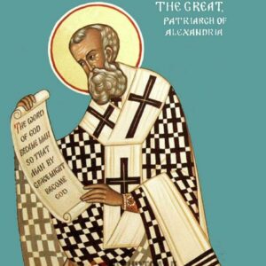 Christian Orthodox Wall Art Print, St. Athanasius the Great Icon Poster, Patriarch of Alexandria Religious Decor