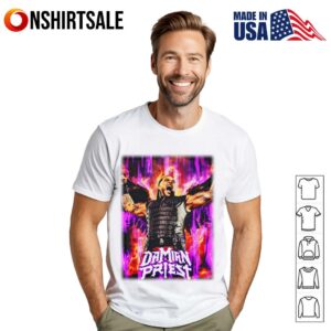 Damian Priest WWE T-Shirt, Vintage Style Pro Wrestling Fan Tee with Scream Graphic
