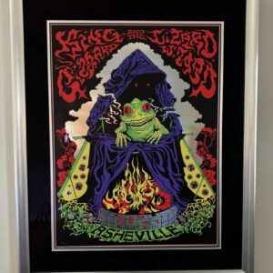 King Gizzard and the Lizard Wizard Asheville Concert Poster, August 30th Psychedelic Art Print