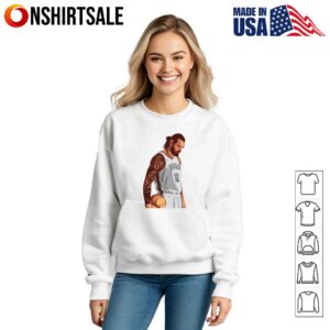 Steven Adams Thunder 12 T Shirt Cartoon Style NBA Basketball Fan Tee 3