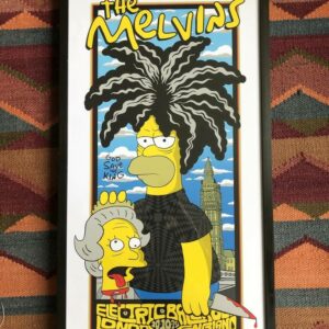 The Melvins Simpsons-Inspired Concert Poster, Adam Pobiak 2015 London Gig Art Print