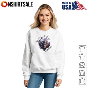 You Still Give Me Butterflies T Shirt Gothic Skeleton Couple T Shirt Romantic Spooky Love Art Tee for Halloween Fans 3